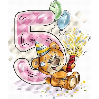 Luca-S Цифра " 5" - гоблен със схема b1233