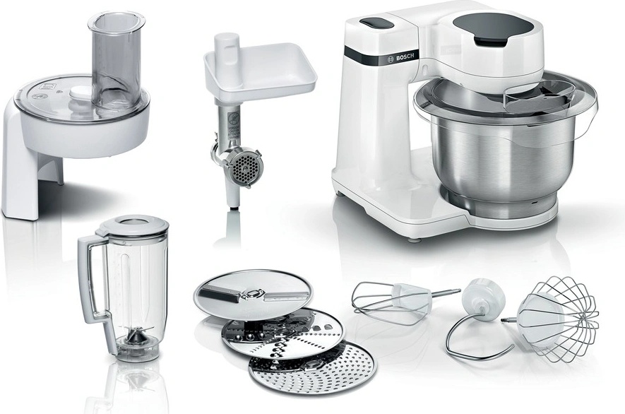robot + metly + mixér + struhadla + mlýnek na maso