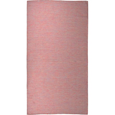 vidaXL Градински плоскотъкан килим, 80x150 см, червен (340820)
