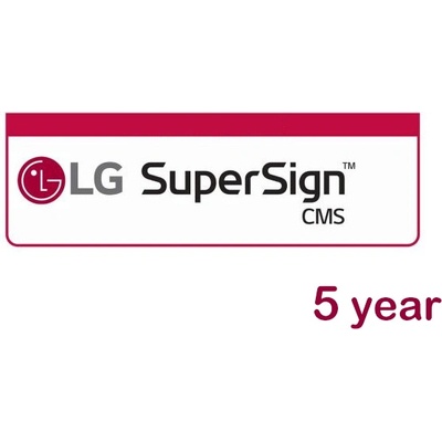 LG Софтуер за signage LG webOS SuperSign CMS, 5 години, SSO-5SLS