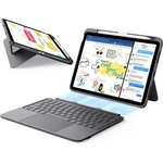 ESR Калъф за iPad Air - ESR Flex Keyboard - Тъмносив