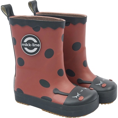 Mikk-Line dětské barefoot holínky 38083 beruška