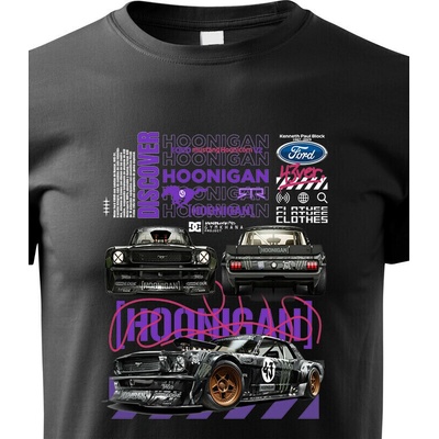 Dětské triko Ford Mustang Hoonicorn Černá Canvas tričko Bezvatriko.cz 2374