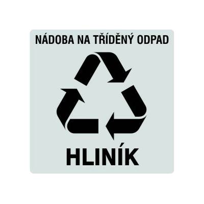 RAFO Samolepka Nádoba na tříděný odpad, 20 x 20 cm Varianta: hliník