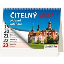 stolní Čitelný týdenní 21,1cm x 14,8cm, S27-27 2027