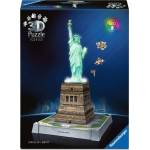 Ravensburger 3D пъзел Ravensburger от 108 части - Статуята на Свободата със Светлини (12008027)