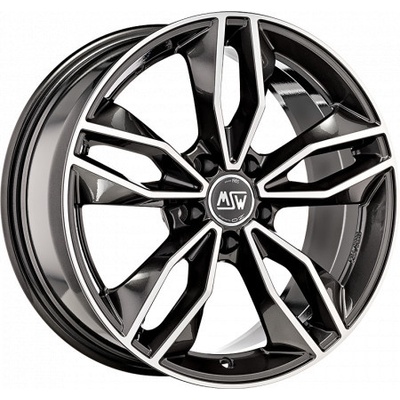 MSW 71 8x19 5x112 ET45 gloss dark grey polished