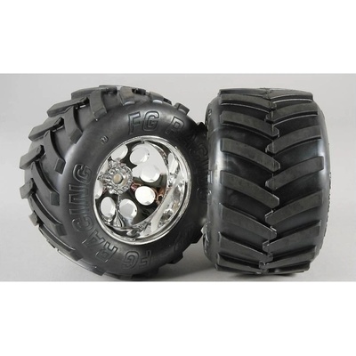 FG Monster Truck nalepené gumy M zmes 14 mm 2 ks