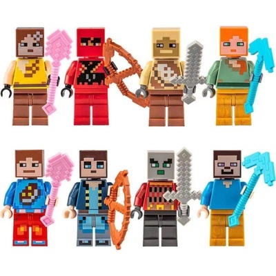 Figurky na dort 8ks Minecraft Cakesicq – Zboží Dáma