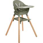 KikkaBoo Стол за хранене 6в1 Woody Army Green 2024 (31004010175) - bobybaby
