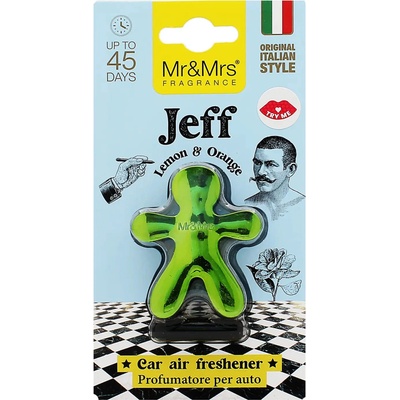 Mr&Mrs Fragrance Jeff Lemon & Orange zelená 1 ks