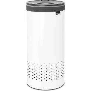 Brabantia Кош за пране 35л, с пластмасов капак, бял, Brabantia (BRAB304866)