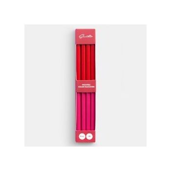 Sentio Моливи Color Blocking Red-Fuchsia HB 4 броя