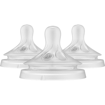 Комплект биберони Philips Avent Natural Response - 3.0, flow 3, 4, 5, 3 броя (SCY960/03)