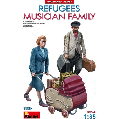 MiniArt Figure Set Refugee Musican Family 1:35