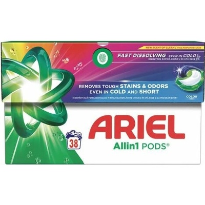 Ariel Color All in1 Pods gélové kapsule na pranie 38 PD