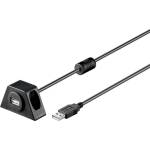 PremiumCord usb 2.0 a - a кабел, m/f, за настолен компютър, 3 м, черен ku2dock3 (ku2dock3)