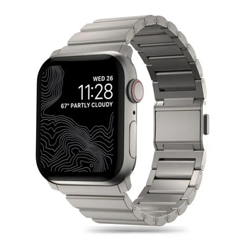 Tech-Protect Каишка Tech-Protect SteelBand за Apple Watch 4 / 5 / 6 / 7 / 8 / 9 / SE / Ultra 1 / 2 (42/44/45/49 mm), титаниева (5906302300501)