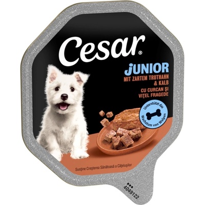 Cesar Junior s morčacím a teľacím 28 x 150 g