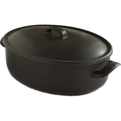 Belis Oválný pekáč s poklicí modrý smalt Belis/Sfinx 32 cm – Zboží Mobilmania