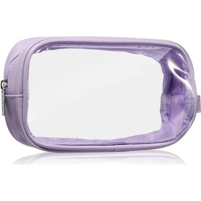 Notino Travel Collection transparentná kozmetická taštička S purple