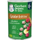 Gerber Organic CHRUMKY Ryžovo-pšeničné s malinami a banánom 35 g