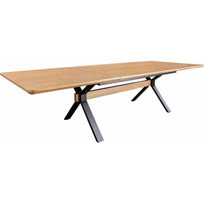 Ainoutl Jídelní stůl GIANT NATUR II 180-300 cm dubová dýha rozkládací JS46563
