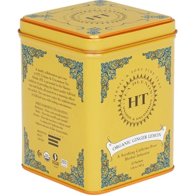 Harney & Sons Čaj Organický zázvor a citron 20 ks