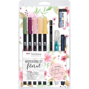 Tombow Marker ABT Dual Brush комплект Floral (9) (WCS-FL)