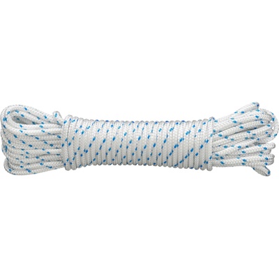 CONNEX PES Lano pletené 16-pramenné, 4 mm × 20 m, biela/modrá DY2702880