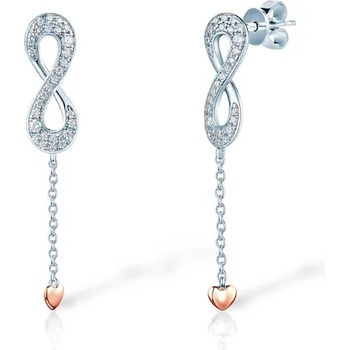 Image 1 of SAVICKI Infinity обеци: посребрени. кубичен цирконий