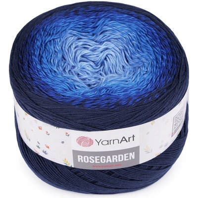 Prima-obchod Bavlněná pletací příze Rosegarden 250 g, barva 6 (325) modrá tmavá