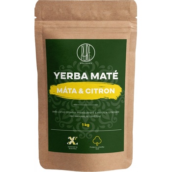 BrainMax Pure Organic Yerba Maté mäta & citrón 1000 g