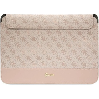GUESS Калъф за лаптоп Guess GUCS14PS4SGP 14"", розов / розов, 4G Stripe Metal Logo (GUE002698-0)