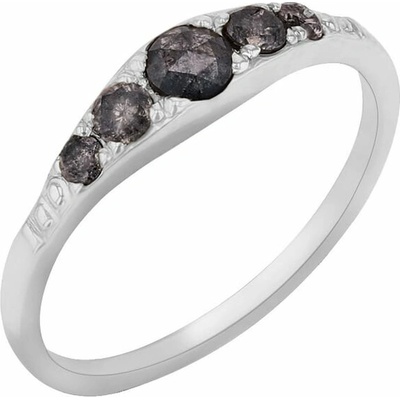 Eppi Prsteň so salt and pepper diamantmi Hermina R43457