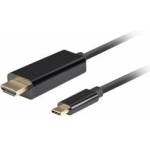 LANBERG USB C to HDMI Cable Lanberg CA-CMHD-10CU-0018-BK