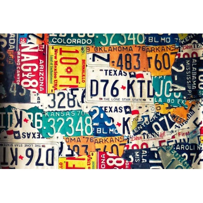 DIMEX ART Флизелинов фототапет стар американски регистрационен номер 375 x 250 см