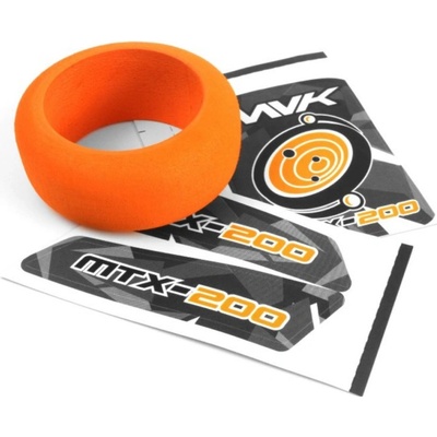 Maverick 1:18 Atom 4WD Electric Truck: Mechový kroužek volantu vysílače a oranžové samolepky