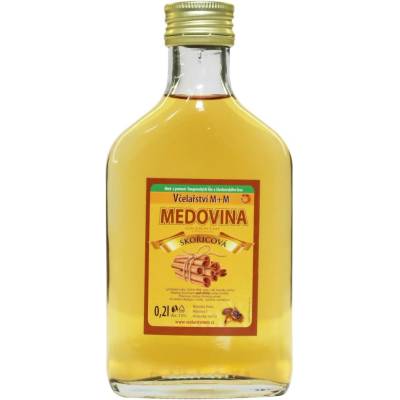Včelařství M+M medovina dezertní skořicová 0,2 l