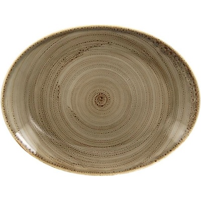 RAK Porcelain Twirl talíř oválný 36 x 27 cm alga RAK-TWNNOP36AL