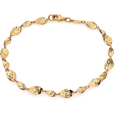 iZlato Forever Zlatý dámský náramek s gravírem, žluté zlato 14K IZ24765