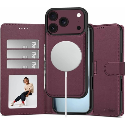 Tech-Protect Wallet MagSafe kryt na iPhone 17 Pro Max / 18 Pro Max mulberry