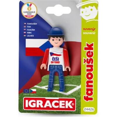 Igráček Fanoušek figúrka s vlajkou