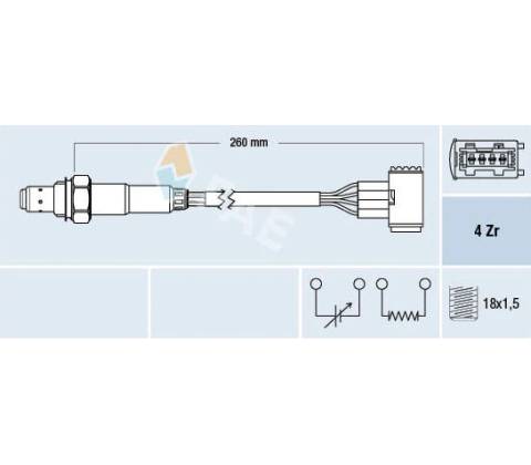 Lambda sonda FAE 77389