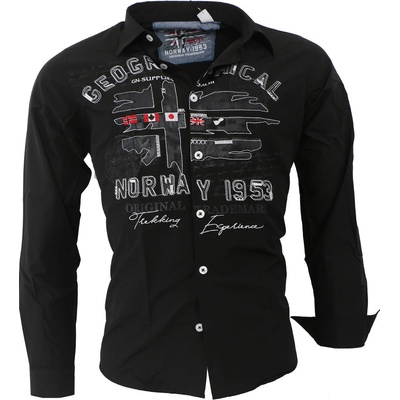 Geographical Norway košile Zorarz LS Men 100 tmavě Modrá