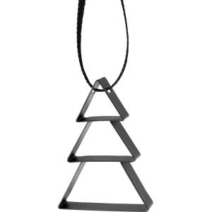 Stelton Коледна украса FIGURA 5, 5 см, коледна елха, мек черен, неръждаема стомана, Stelton (SN106011)