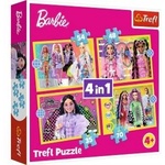 Trefl Puzzle - 4 in 1 - Happy World of Barbie Trefl 34626