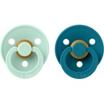 BIBS Colour Natural Rubber Size 2: 6+ months биберон Nordic Mint / Forest 2 бр