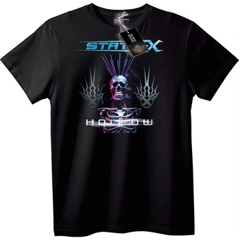 NOONEBRAND Тениска Static празен skull - 2XL, Black