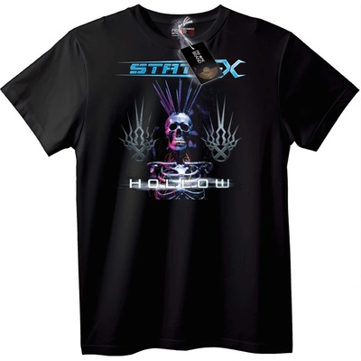 NOONEBRAND Тениска Static празен skull - 2XL, Black